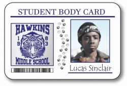 Stranger Things Student Body ID Card Lucas Sinclair HALLOWEEN Costume Accessory